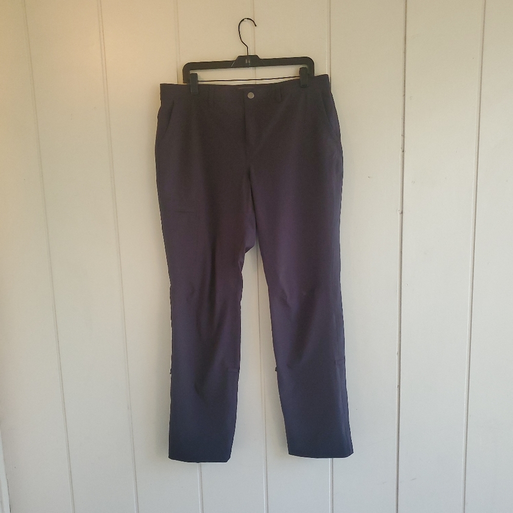 REI Co Op Hiking Pant Regular Fit Outdoor Cargo Roll UP Black Sz 14 Women